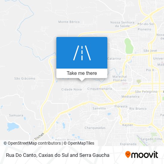 Rua Do Canto map