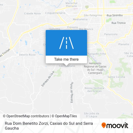 Rua Dom Benetito Zorzi map