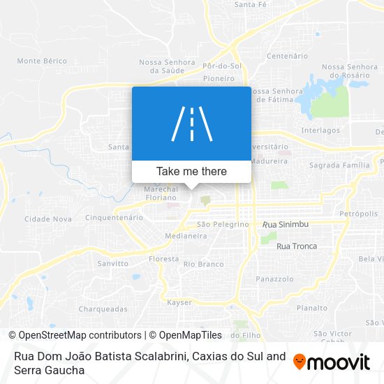 Rua Dom João Batista Scalabrini map