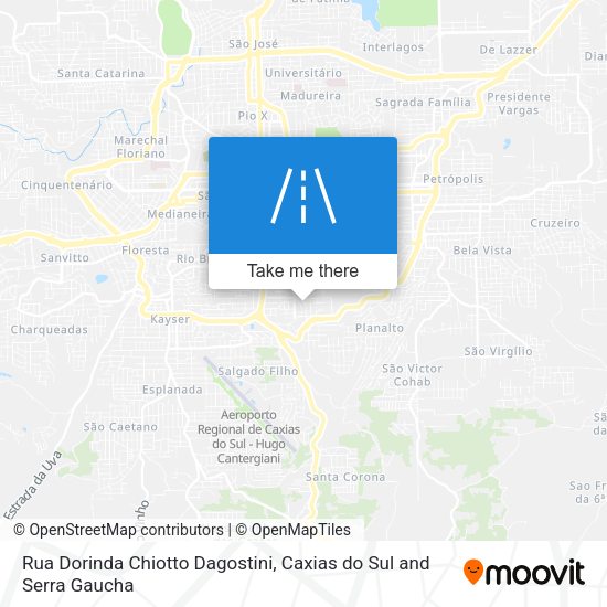 Rua Dorinda Chiotto Dagostini map