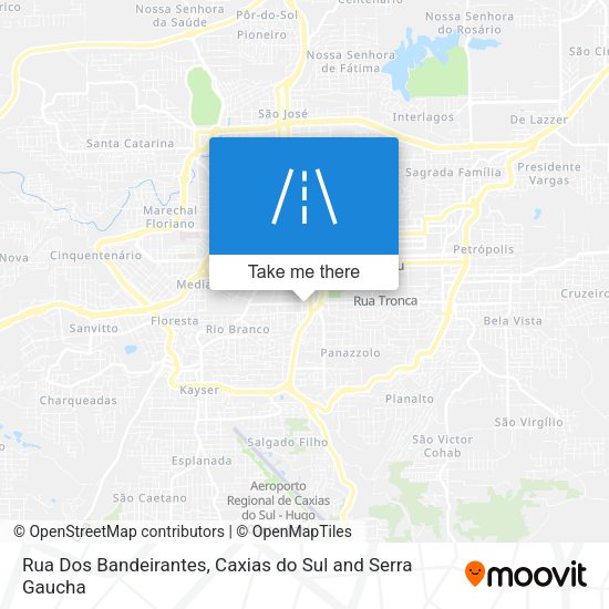Rua Dos Bandeirantes map