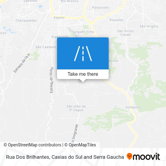 Rua Dos Brilhantes map