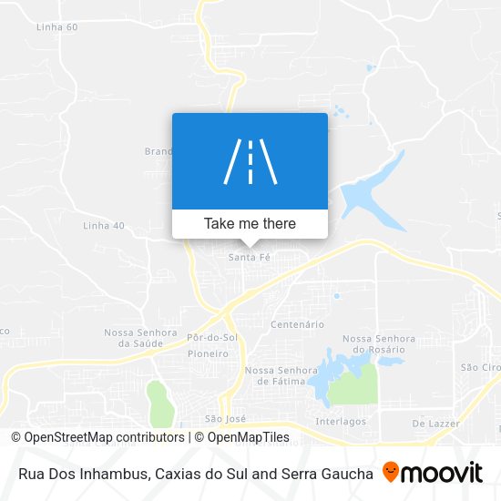 Rua Dos Inhambus map
