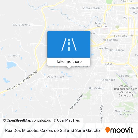 Rua Dos Miosotis map