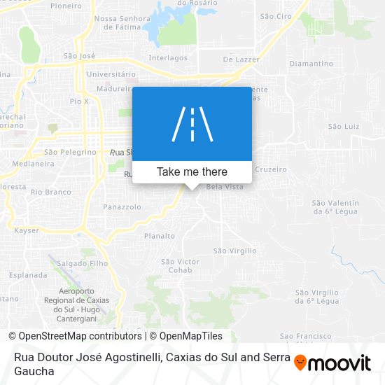 Rua Doutor José Agostinelli map