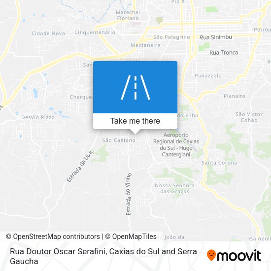 Rua Doutor Oscar Serafini map