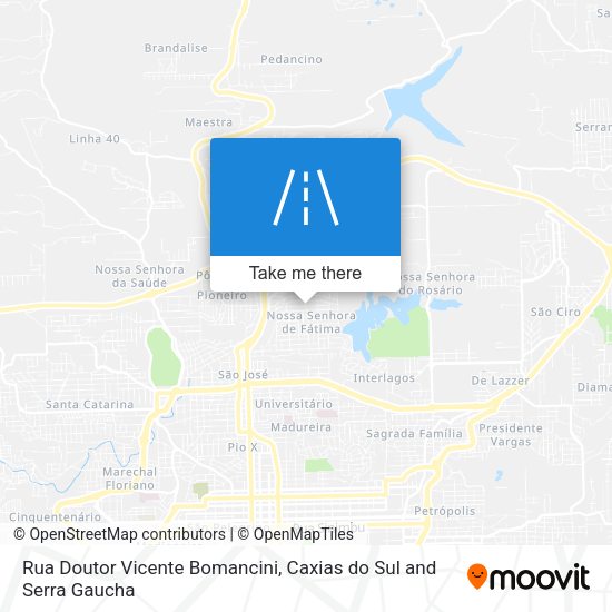 Rua Doutor Vicente Bomancini map
