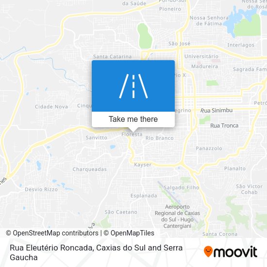 Rua Eleutério Roncada map
