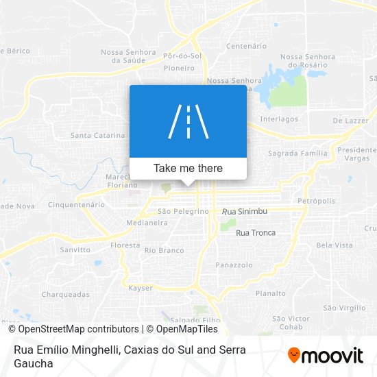 Rua Emílio Minghelli map
