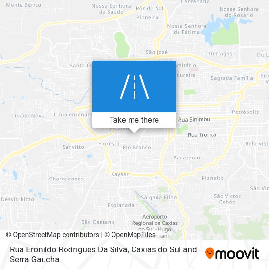 Rua Eronildo Rodrigues Da Silva map