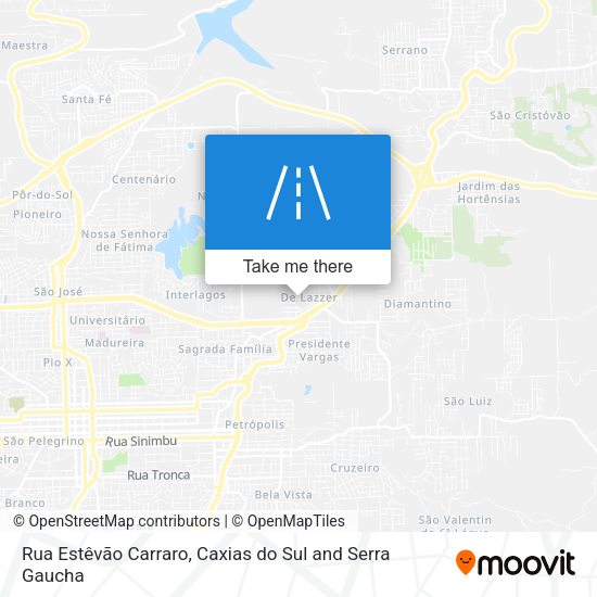 Rua Estêvão Carraro map