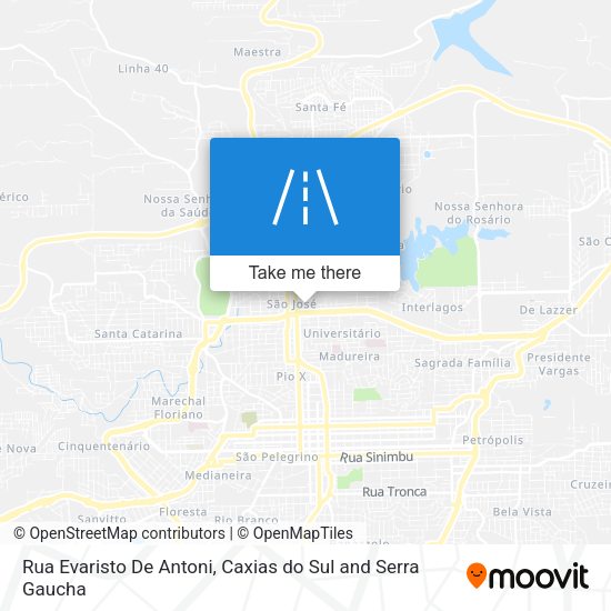 Rua Evaristo De Antoni map