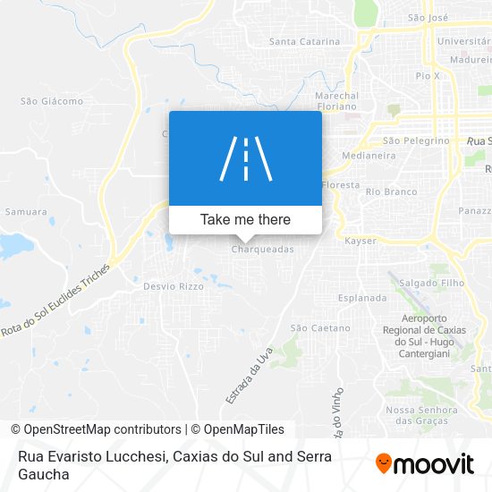 Rua Evaristo Lucchesi map