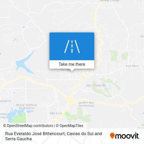 Rua Everaldo José Bittencourt map