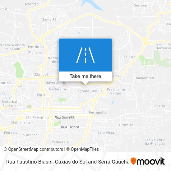 Rua Faustino Biasin map