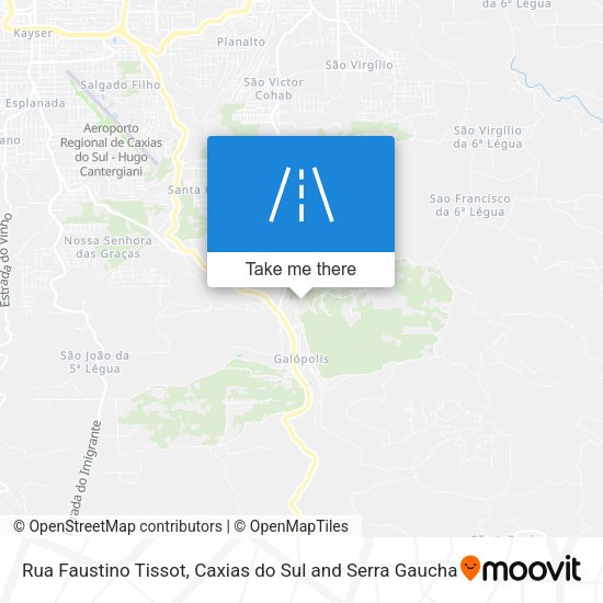 Rua Faustino Tissot map