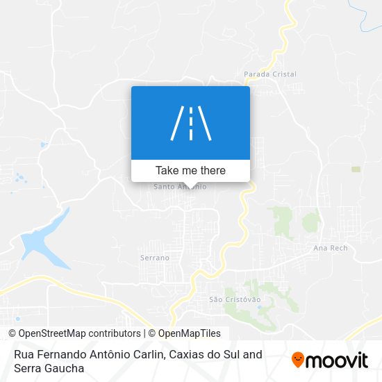 Rua Fernando Antônio Carlin map