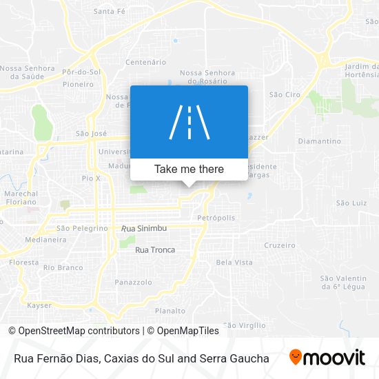 Rua Fernão Dias map