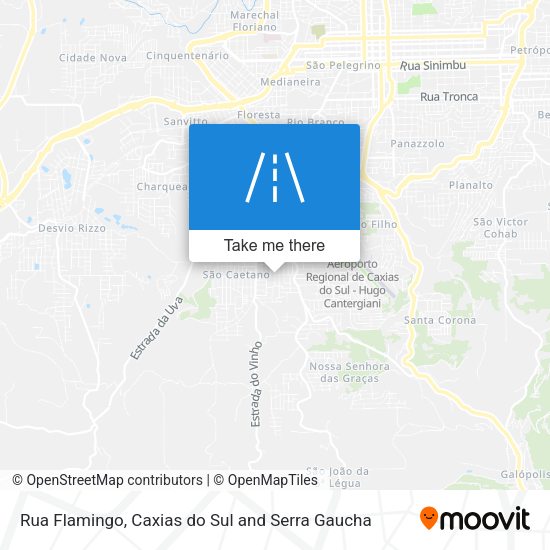 Rua Flamingo map