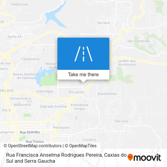 Rua Francisca Anselma Rodrigues Pereira map
