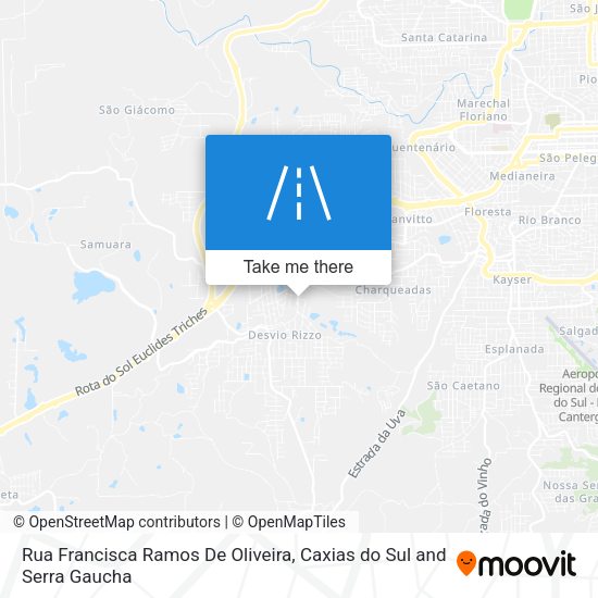 Rua Francisca Ramos De Oliveira map
