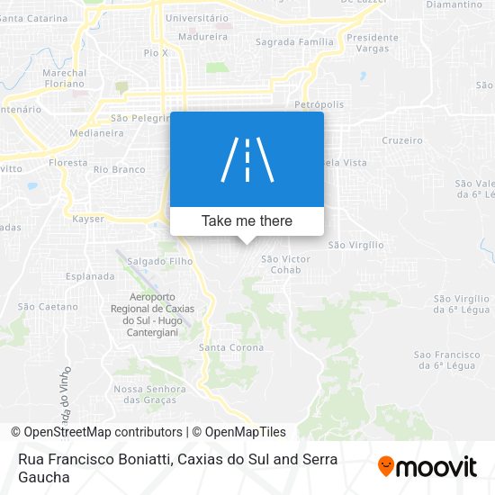 Rua Francisco Boniatti map