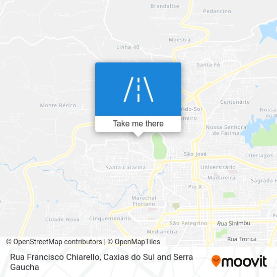 Rua Francisco Chiarello map
