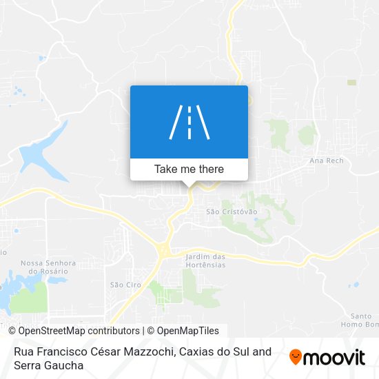 Rua Francisco César Mazzochi map