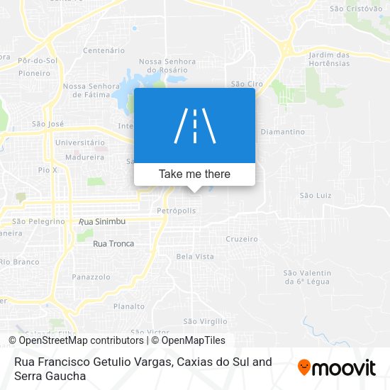 Rua Francisco Getulio Vargas map