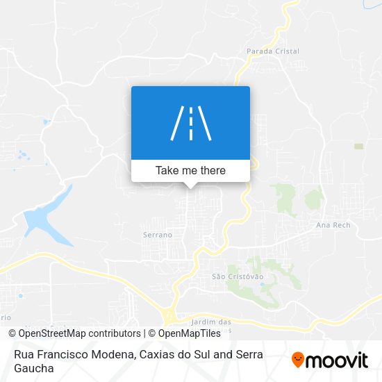 Rua Francisco Modena map