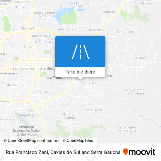 Rua Francisco Zani map