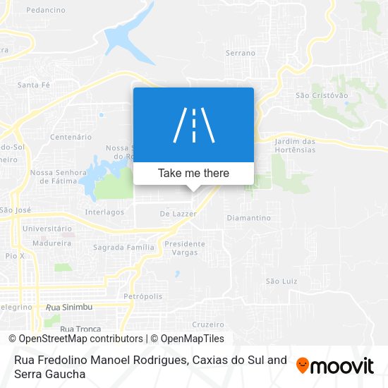 Rua Fredolino Manoel Rodrigues map