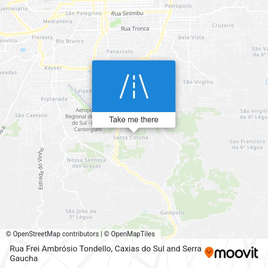 Rua Frei Ambrósio Tondello map