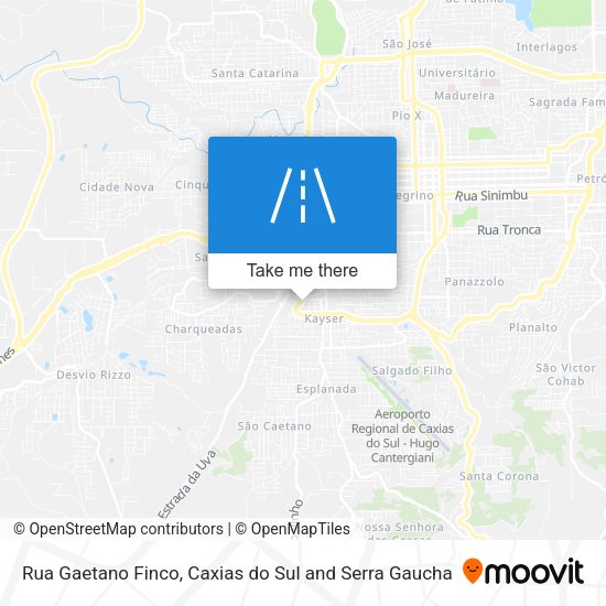 Rua Gaetano Finco map