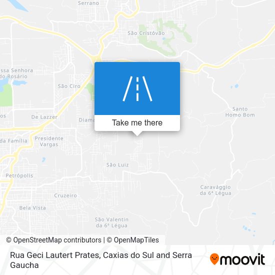 Rua Geci Lautert Prates map