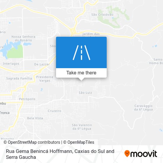 Rua Gema Benincá Hoffmann map