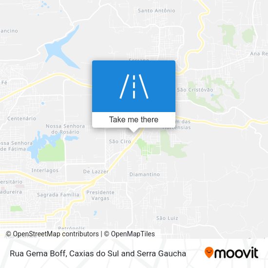 Rua Gema Boff map