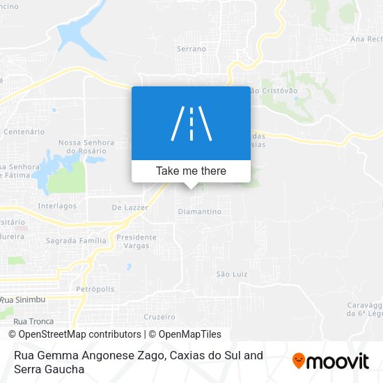 Rua Gemma Angonese Zago map