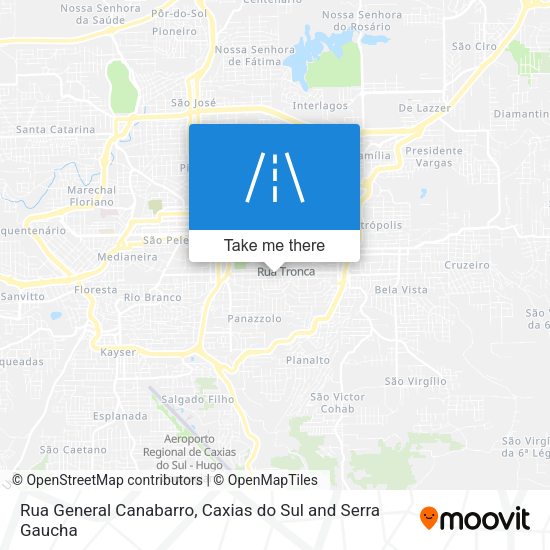 Rua General Canabarro map