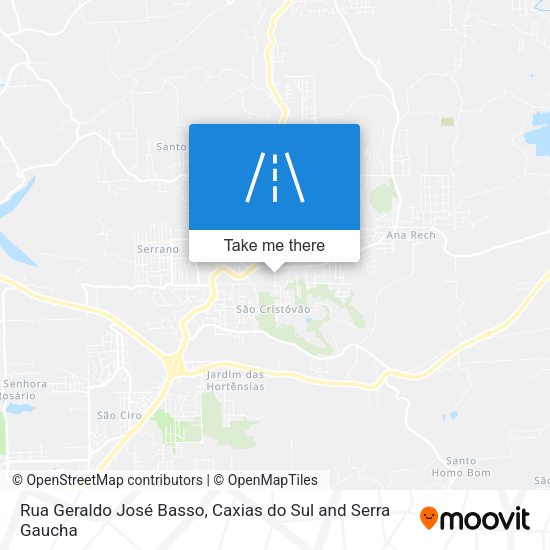 Rua Geraldo José Basso map