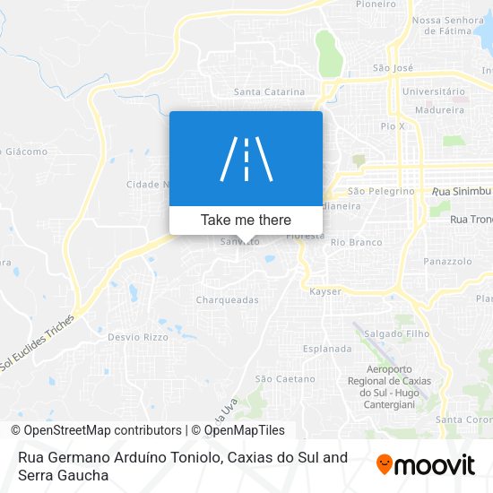 Rua Germano Arduíno Toniolo map