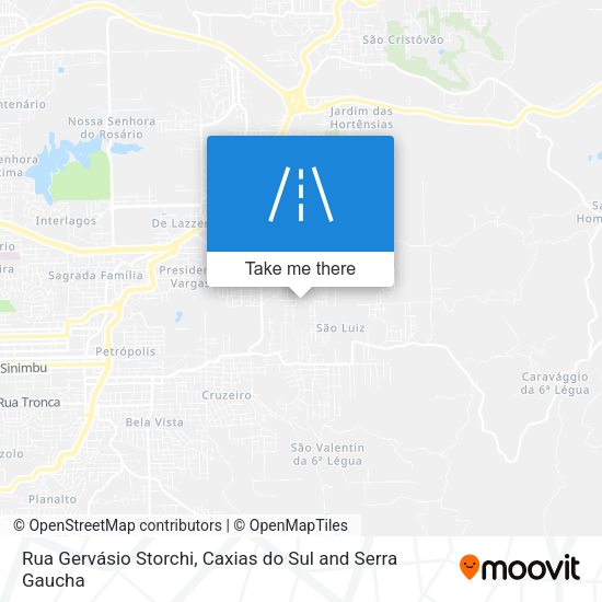 Rua Gervásio Storchi map