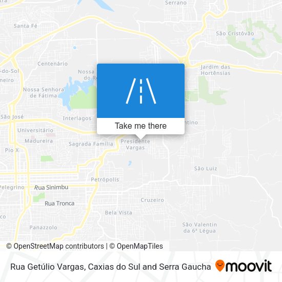 Rua Getúlio Vargas map