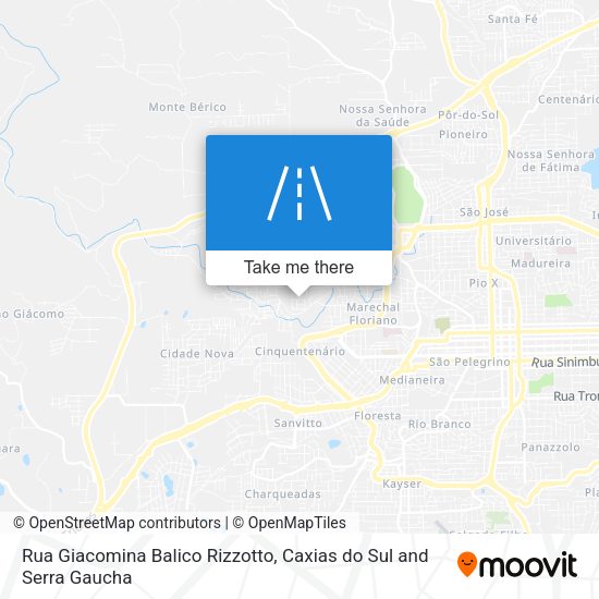 Rua Giacomina Balico Rizzotto map