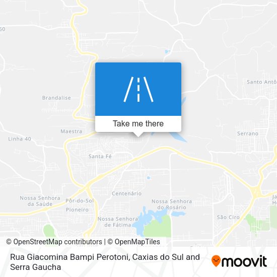Rua Giacomina Bampi Perotoni map