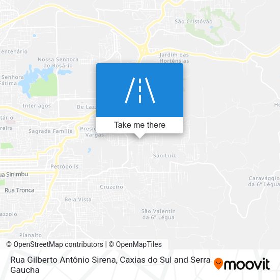 Rua Gilberto Antônio Sirena map