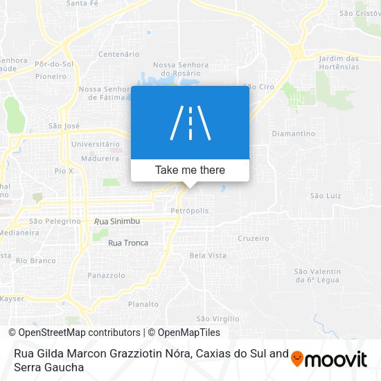 Rua Gilda Marcon Grazziotin Nóra map