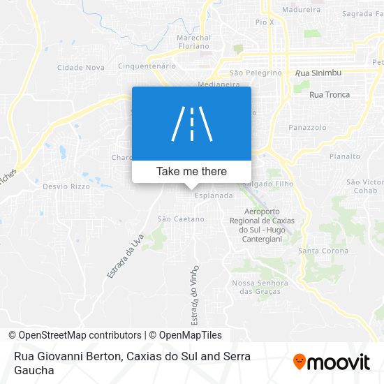 Rua Giovanni Berton map