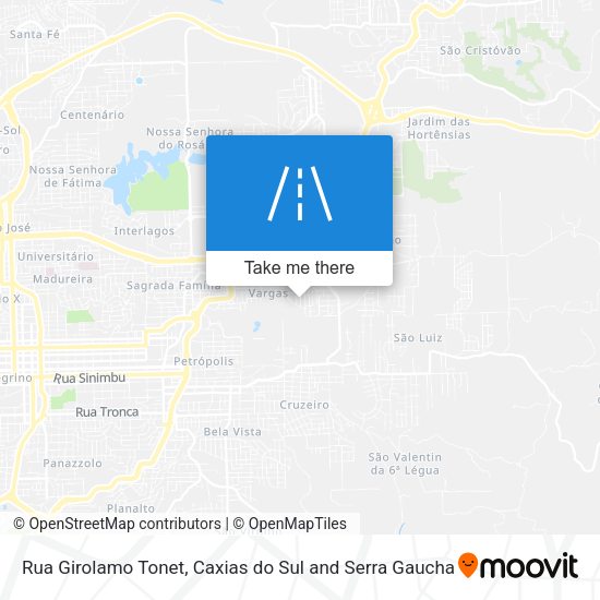 Rua Girolamo Tonet map