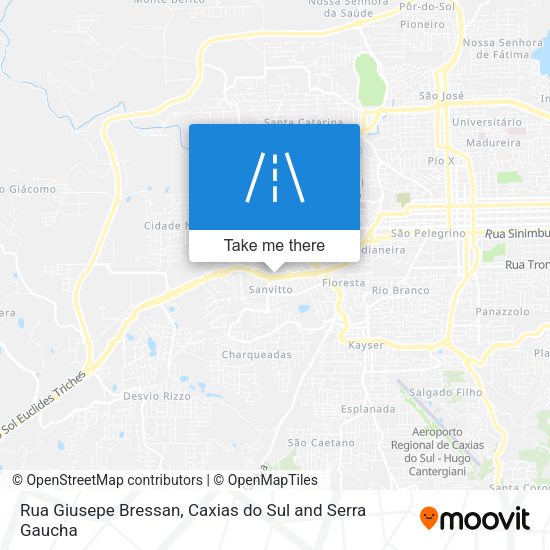 Rua Giusepe Bressan map